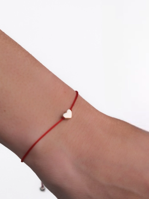 Браслет Серце з Червоною ниткою Youko