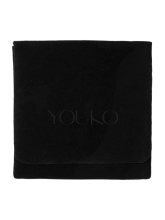 Браслет Серце з Чорною ниткою жовтая позолота Youko