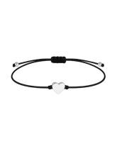 Браслет Сердце с черной нитью Youko