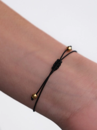 Браслет Сердце с черной нитью Youko 2