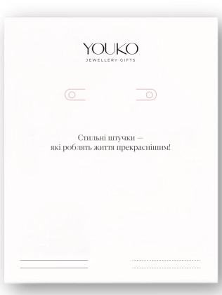 Сережки срібні Клевер пусети Youko 2
