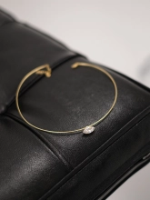 Подвеска Бангл с Цирконом желтая позолота Youko