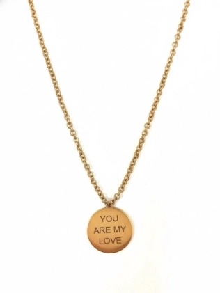 Підвіска You Are My Love жовта позолота Youko