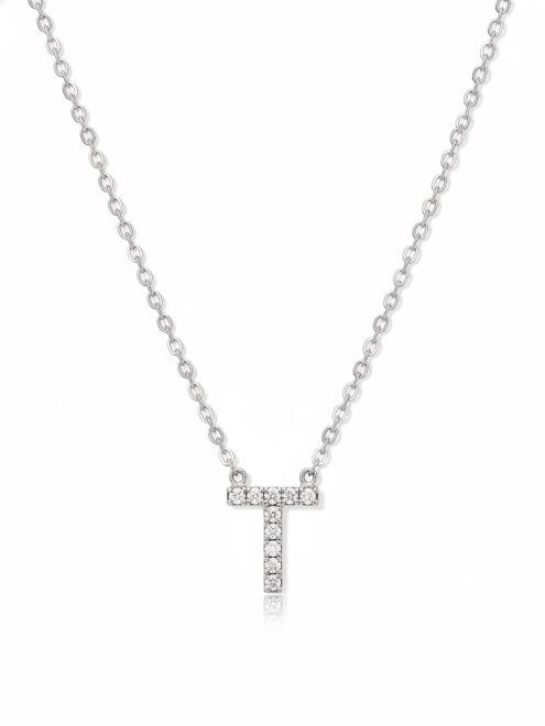 Подвеска Буква Т с цирконами Youko