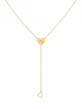 Підвіска Сотуар Рухоме Серце LOVE жовта позолота Youko