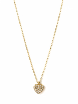 Подвеска Сердце маленькое Циркон в позолоте Youko