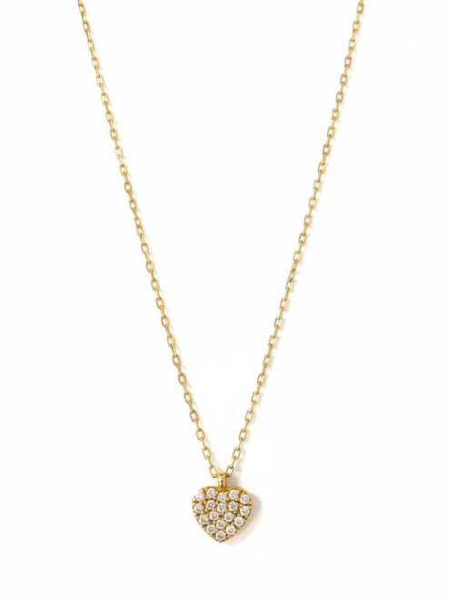 Підвіска Серце маленьке Циркон у позолоті Youko