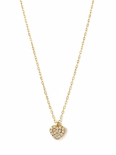 Подвеска Сердце маленькое Циркон в позолоте Youko