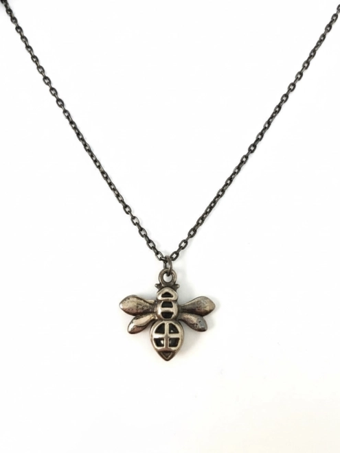 Підвіска Бджілка з цирконами чорний родій Youko