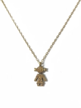 Підвіска Дівчина помаранчевий Циркон в позолоті Youko