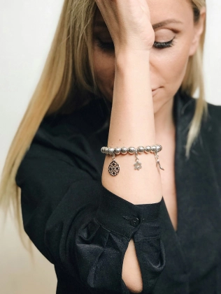 Шарм срібний Туфелька Youko на браслет 2