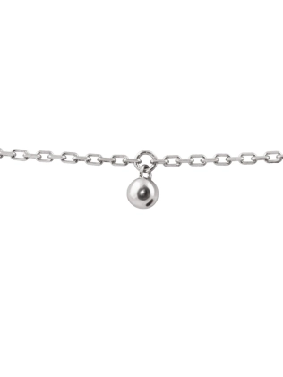 Браслет срібний на ногу (анклет) Зернятка 5+1 Youko 2