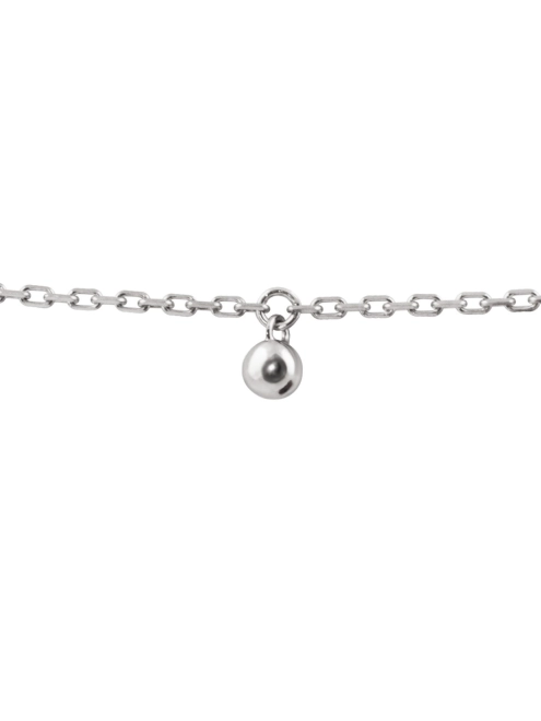 Браслет срібний на ногу (анклет) Зернятка 5+1 Youko