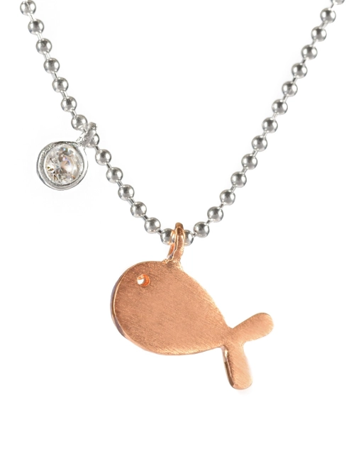 Підвіска срібна Рибка з цирконом Youko