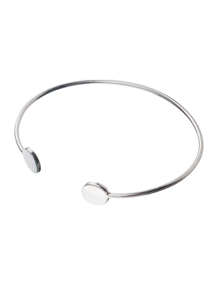 Браслет срібний Бангл Монети Youko 2
