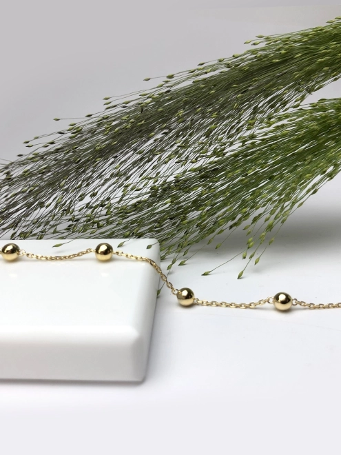 Браслет серебряный Шарики Одинарный Youko