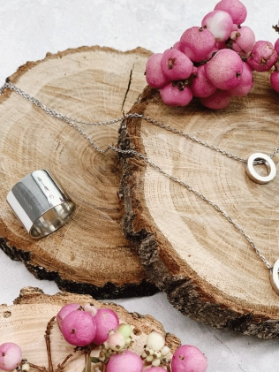 Підвіска срібна Подвійна Шайба Youko 2