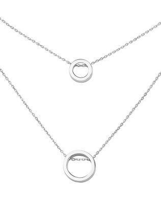 Подвеска серебряная Двойная Шайба Youko 2