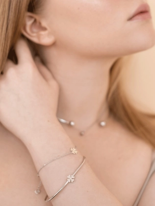 Браслет срібний Клевер Youko 2