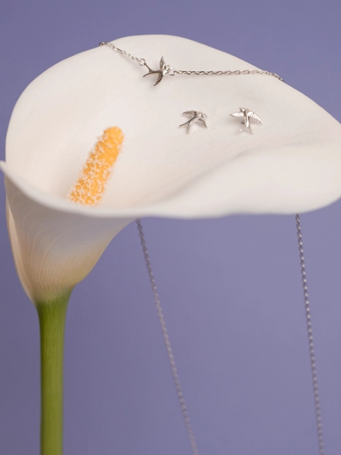 Підвіска срібна Ластівка Youko