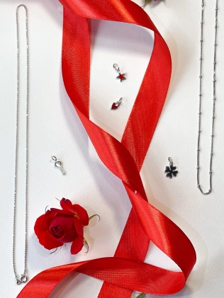 Подвеска серебряная цепь Шарики без кулонов Youko конструктор 2