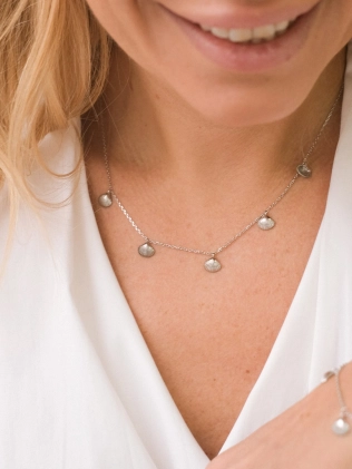 Підвіска срібна Мушлі Youko 2