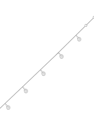 Браслет срібний 5 Монеток підвісні 5 мм Youko - купити в інтернет-магазині Youko - ціна в Україні, відгуки, фото 2