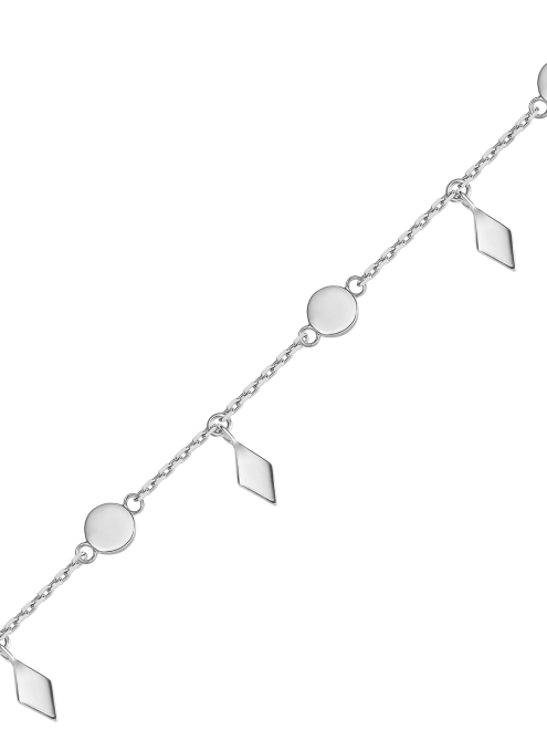 Браслет срібний Монети з Ромбами Youko