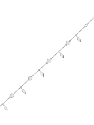 Браслет серебряный Монеты с Ромбами Youko 2