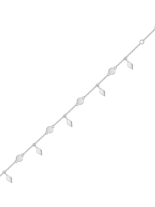 Браслет серебряный Монеты с Ромбами Youko - купить в интернет-магазине Youko – цена в Украине, отзывы, фото