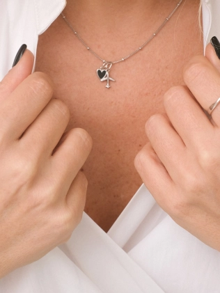 Кулон серебряный Самолет Youko конструктор 2