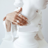 Підвіска срібна Коло з емаллю Youko біле