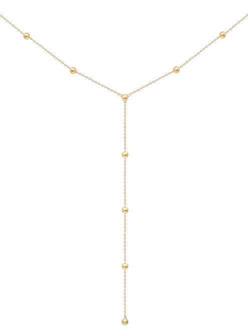 Підвіска срібна Сотуар Дрібні Кулі Youko жовта позолота