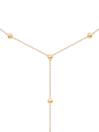 Підвіска срібна Сотуар Дрібні Кулі Youko жовта позолота 2