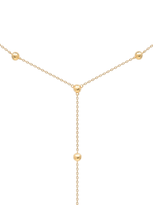 Подвеска серебряная Сотуар Мелкие Шары Youko желтая позолота