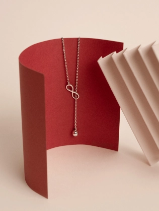 Подвеска серебряная Бесконечность с Шаром Youko 2