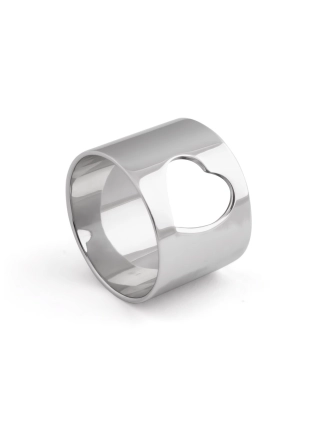 Каблучка срібна Серце широке Youko 2